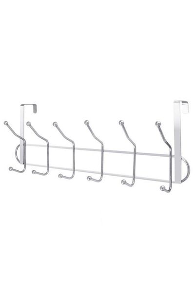 incirop Kapı Arkası Metal Askılığı 12 Kancalı