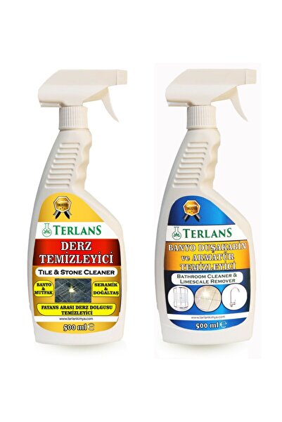 Terlans Derz Temizleyici Banyo Duşakabin Ve Armatür Temizleyici 2x500 ml Mikr...
