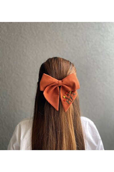 asyakuş Kiremit Nakışlı Fiyonk Otomatik Toka