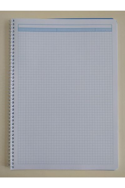 DEFTERSAN A4 72 Sheets Checkered Plastic Pp Cover