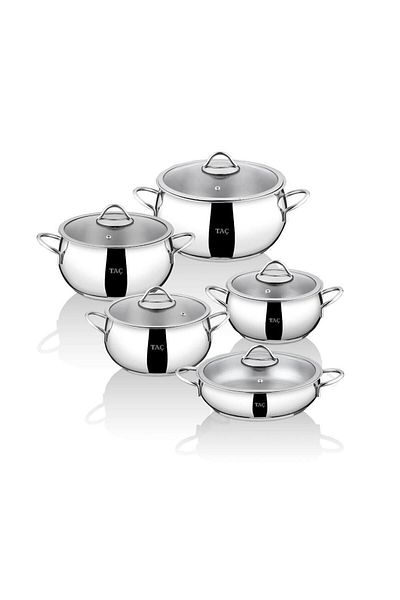 Taç Master Steel 10 Piece Steel Cookware Set