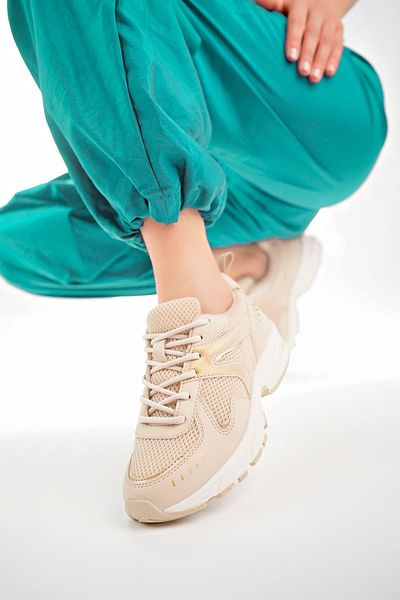 pasyone Pantofi casual de damă bej - Design confortabil