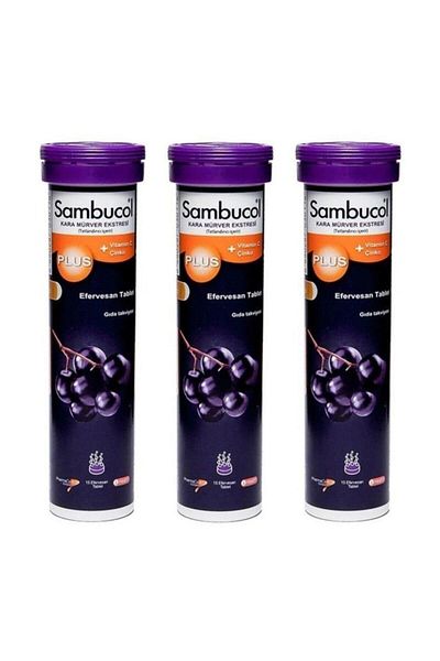 Sambucol Plus Effervescent 15 Tablets 3 Pieces