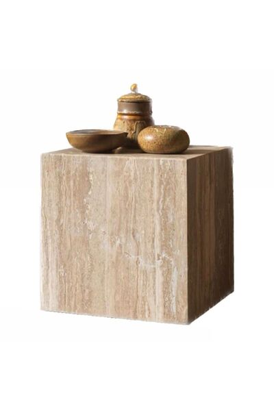 Sinem Şahin Mimarlık Mermer Yan Sehpa