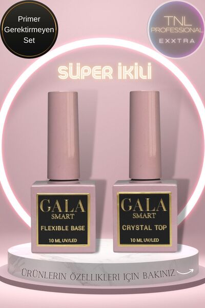 tnl professional Güçlü Flexible Base Coat Ekstra Parlak Crystal Top Coat Kalı...