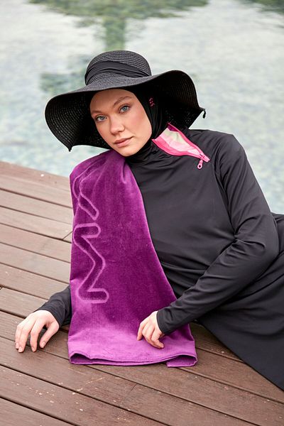 Marina Purple Beach Towel PH23-18034