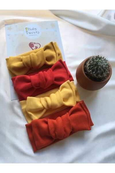 Baby Tweety 4-Piece Combination Handmade Baby Girl Bandana