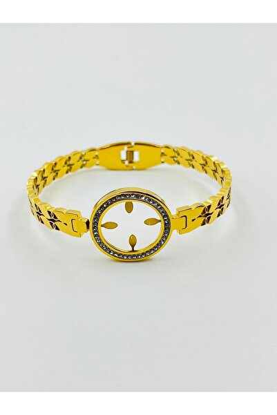 Opia JEWELRY İçi Boş Çeyrek Altın Koymalık Kadın Kelepçe Bileklik