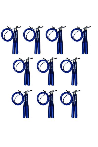 Delta  10 Pieces Pro Crossfit Speed Jump Rope Aluminum Handle Speed Jump Rope with Steel Wire