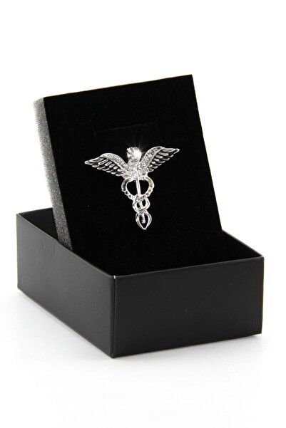 Zaim Aksesuar Tıp Sembolü Broş (Asklepios Asası)