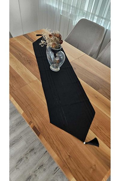 ZESA HOME Colber Runner cu dungi detaliate și ciucuri