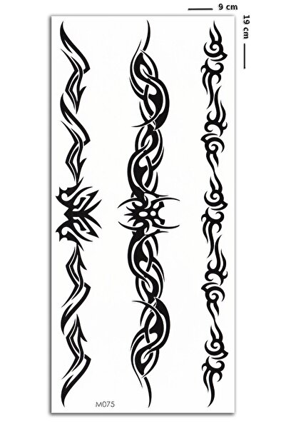 BP Tattoo Tribal Bel Ve Kol Dövmesi