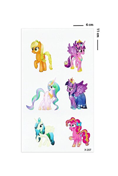 BP Tattoo Pony Mini Boy Renkli Unicorn Dövme