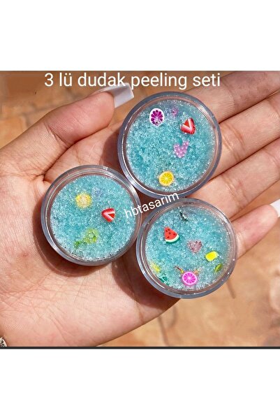hbtasarim Dudak peeling seti meyveli