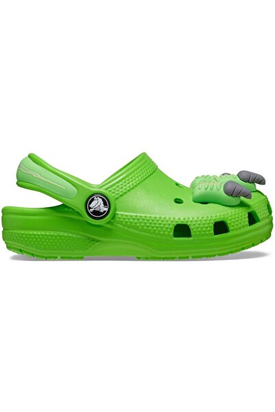 Crocs Papuci verzi pentru copii - Classic I Am Dinosaur Clog T