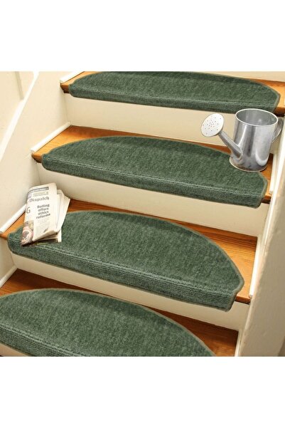 Stepmat Yeşil Kendinden Yapışkanlı Merdiven Basamak Paspası/ Halısı