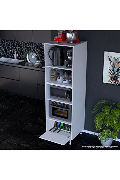 Modilayn SİLVA LOYA 59,6 x194,6 x56 cm Tek Kapaklı Ankastre ve Mutfak Dolabı