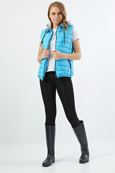 Wise Жіночий капюшон з підкладкою з трикотажу, надувний жилет - синій