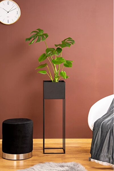 3art Metal Dekoratif Saksılık - Metal Ayaklı Saksılık - Ev Bahçe Salon Dekoru