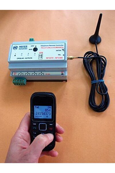 NEFER Nf3371 Sim Kart Girişli Gsm Uzaktan Dalgıç Pompa Bahçe Sulama Sera Selenoid Vana Röle Kapı Kontrol