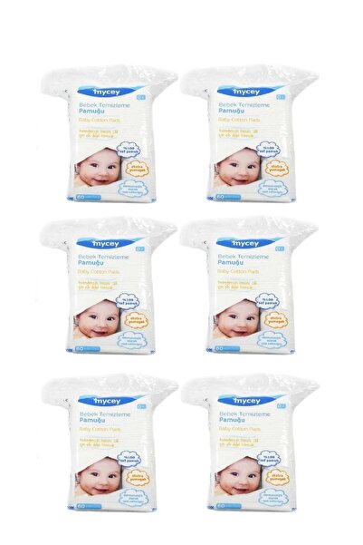 mycey Bebek Temizleme Pamuğu 60'lı 6 Adet