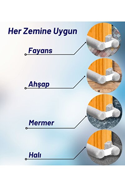 OKAVANGO Kapı Altı Rüzgar Önleyici Isı Yalıtım Süngeri Rüzgarlık Toz Soğuk Sünger Çift Taraflı-1 Beyaz