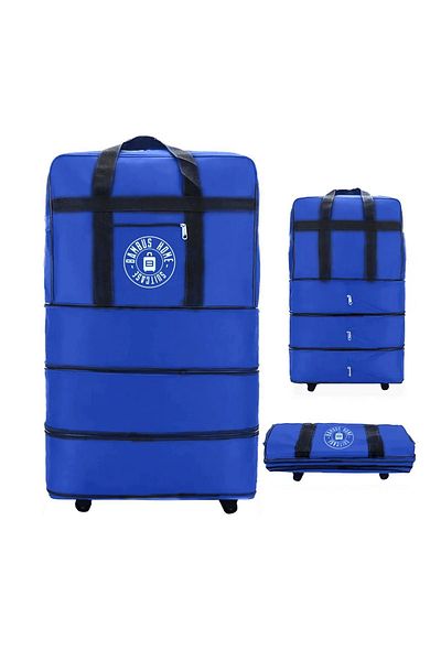 Bambus Home 10 Wheeled Three-Bellow Rolling Suitcase - Giant Size Bag