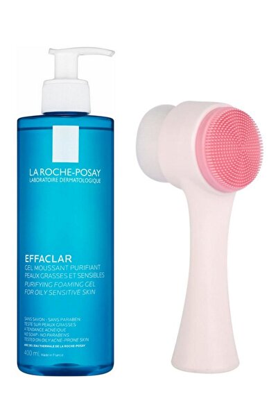 La Roche Posay Effaclar Temizleme Jeli 400ml Ve Pudrashine Yüz Temizleme Fırçası