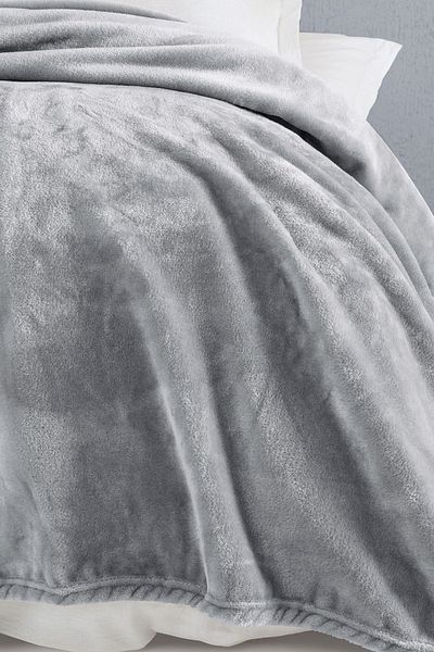 Yataş Olenna Double Light Gray Wellsoft Blanket