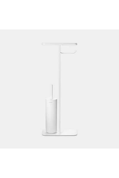 Brabantia Toilet Brush And Toilet Paper Holder Stand Bathroom Set