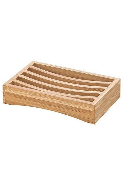 IKEA Διανομέας σαπουνιού Dragan Bamboo 130 mm X 84 mm Ανοιχτό καφέ