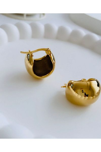 VNS Accessories Steel Tiny Basket Earrings