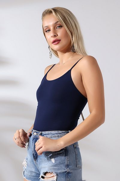 Endies String Strap Snap Athlete 20427 NAVY BLUE