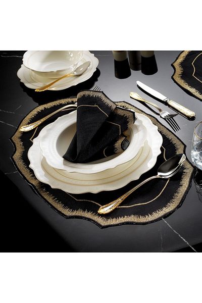 ZEBRA CASA Siena 2-Piece American Service Black/gold