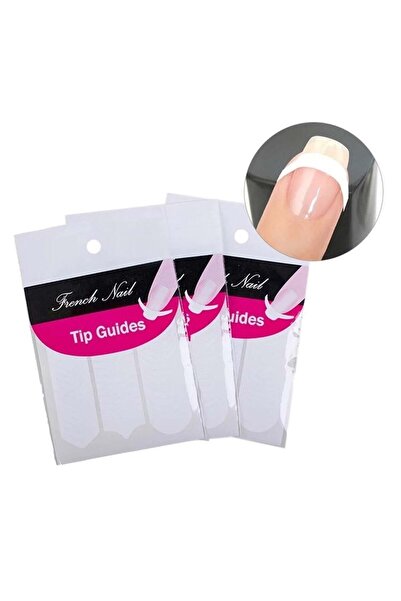 SouLame Beauty 1 Sayfa (57 ADET) Tek Kullanımlık French Etiketi, French Tırna...