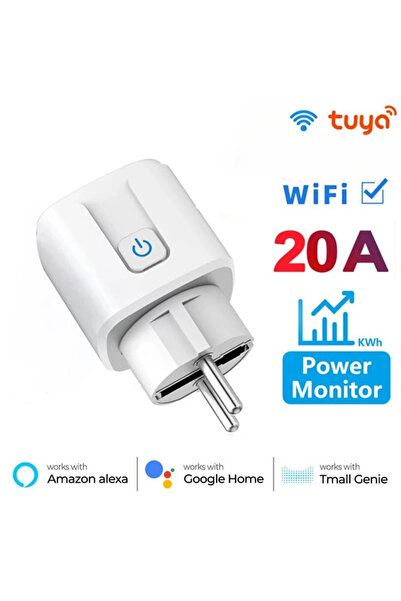Genel Markalar 16A Akıllı Priz WiFi AB Fişi Güç İzleme Zamanlama Fonksiyonu S...
