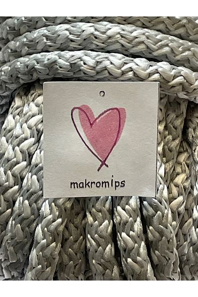 Makromİps Σχοινί Macrame - 5,5-6mm Tress Weaving Polyester, Πλήρωση εσωτερικά με σχοινί κορδόνι Suppa Basket Bag