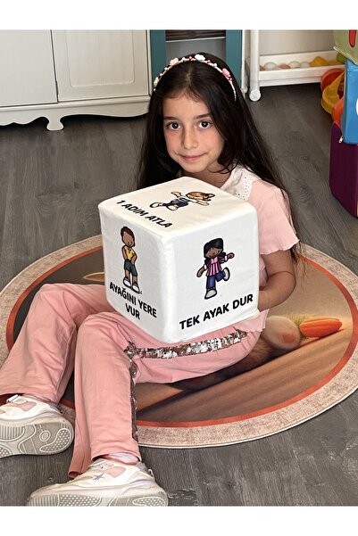 berjeriX Eğitici ve eğlenceli küp minder set, sayılar, harekete geçirme, renk...