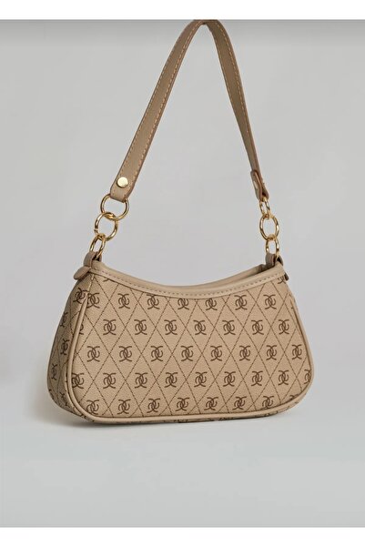 selma demir Desenli Baget Ve Çapraz Çanta