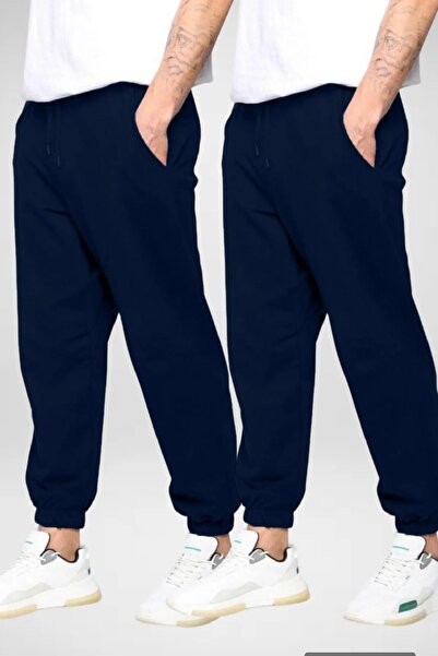 DAXİS Sportwear Company Men's Large Size 2-Piece Elastic Leg Sweatpants Set