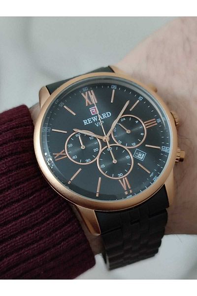 Reward Steel Case Men's Wristwatch Function 1984