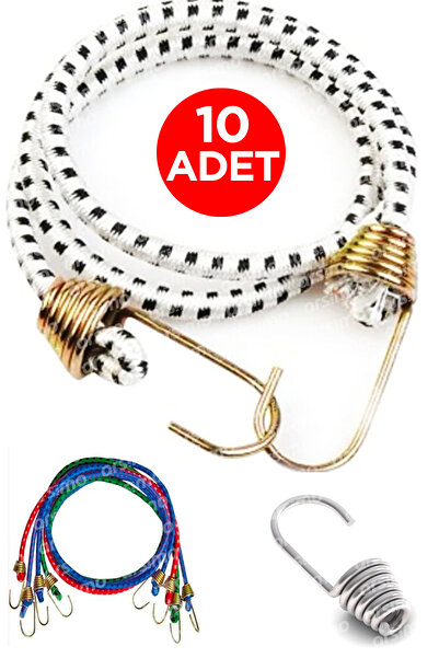 Arsimo ( 10 Adet ) Bagaj Lastiği Metal Kancalı Gergi Halatı 90 Cm | Otomobil ...