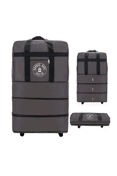 Bambus Home 10 Wheeled Three-Bellow Rolling Suitcase - Giant Size Bag