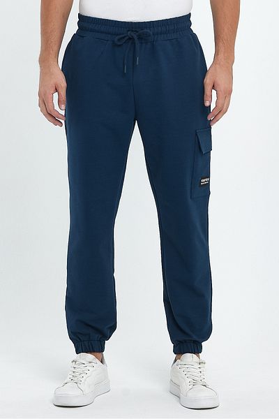 LİVE SPORT Ανδρικό παντελόνι Cargo Pocket 2 Thread Petrol Sweat
