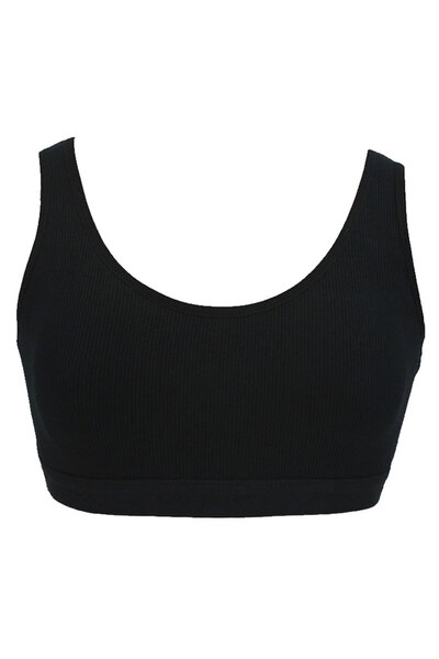 Hepsine Rakip Kadın Geniş Askılı Büyük Beden Büstiyer Sporcu Pedli Sütyen Penye