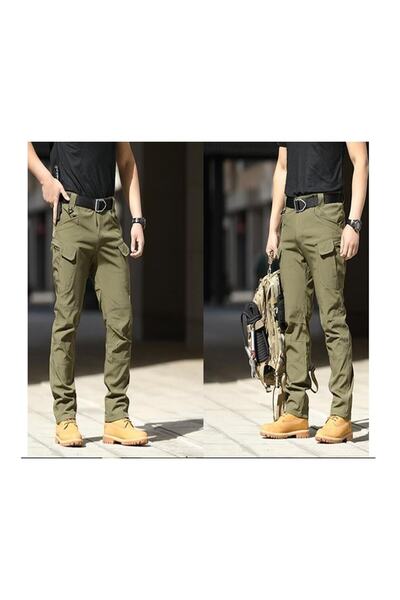 MONTANA TAKTİKAL Montana Taktikal Likralı Hareket Kabiliyetini Kısıtlamayan Ultra Esnek Haki Yeşil Taktikal Pantolon