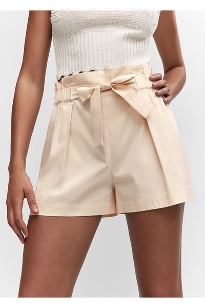 MANGO Woman Ribbon Paperbag shorts