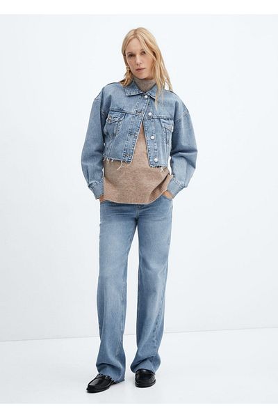 MANGO Woman Blugi de maternitate cu picioare late