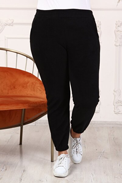 RMG Polar Büyük Beden Siyah Eşofman Altı