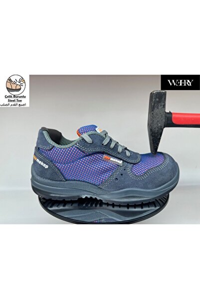 e&e Mekap Rmk 10 S1 Nefes Alan Süet Deri Hafif Rahat 4 Mevsimlik Çelik Burunl...